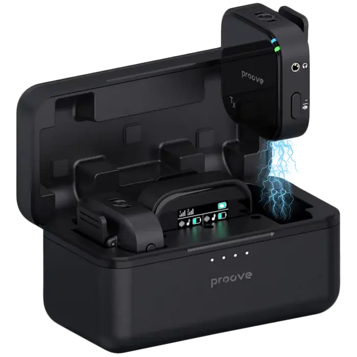 Портативный записывающий микрофон Proove Studio Беспроводной Черный