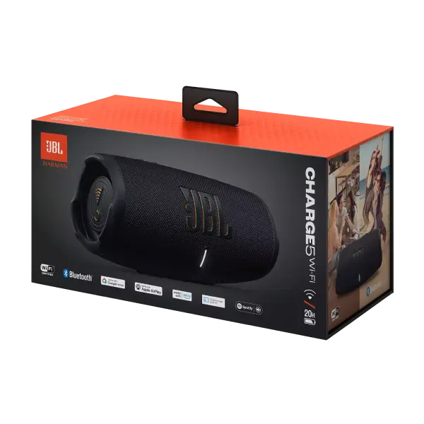 Портативная колонка JBL Charge 5 Wi-Fi Чёрный