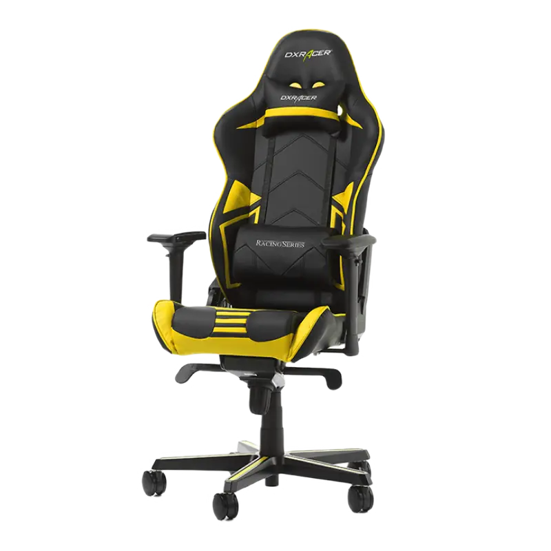 Scaun Gaming DXRacer Racing GC-R131-NY PU Piele Negru/Galben