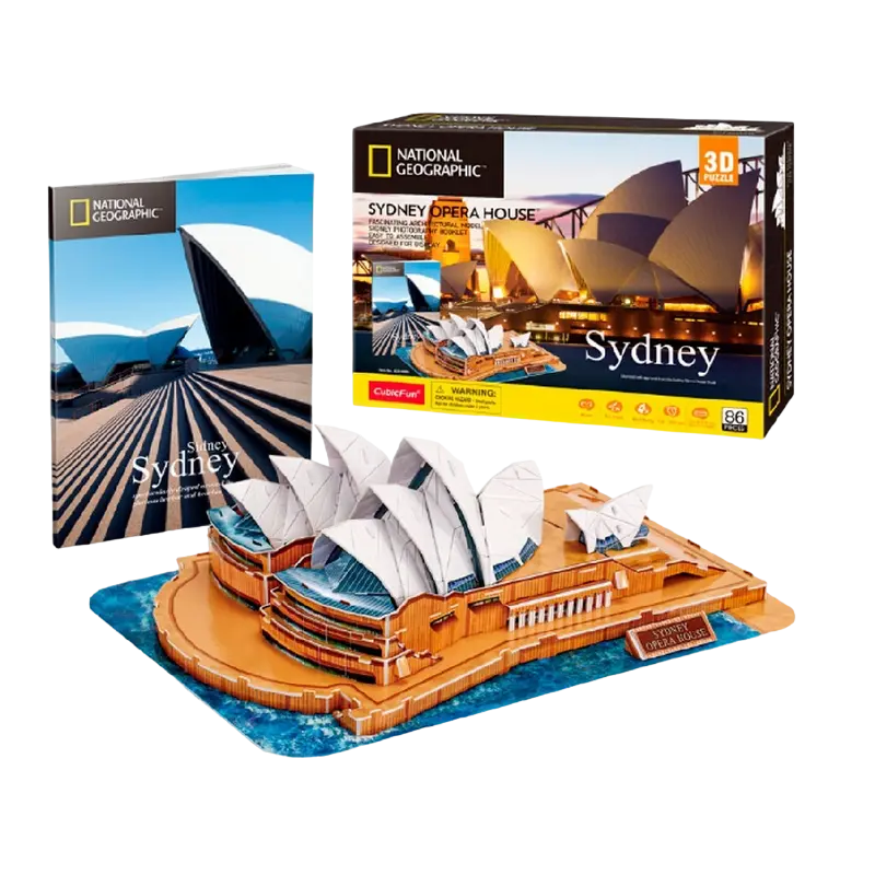 Puzzle 3D CubicFun Sydney Opera House Multicolor