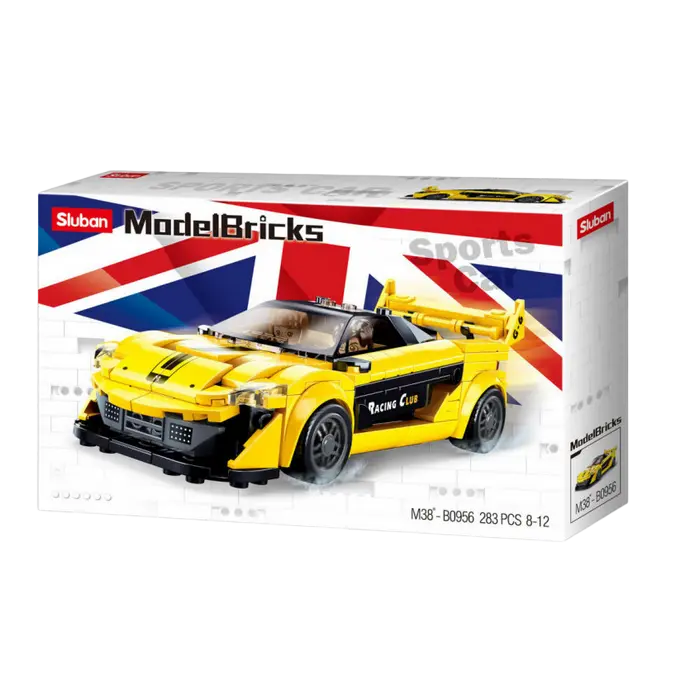 Конструктор Sluban Model Bricks - Racing Car English Разноцветный