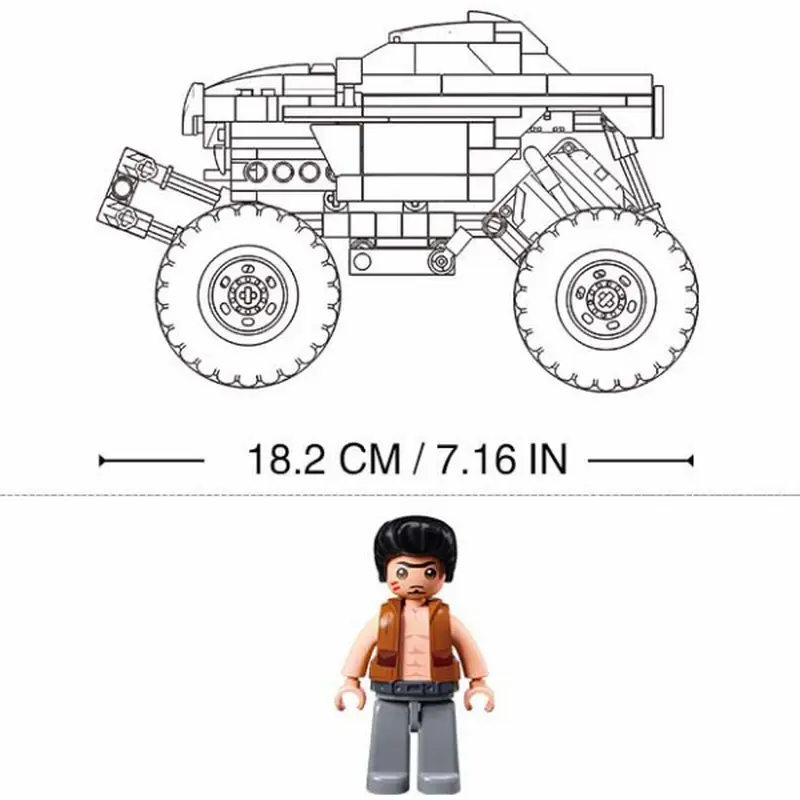 Конструктор Sluban Off-Road - Big Foot Orange-Black BKI