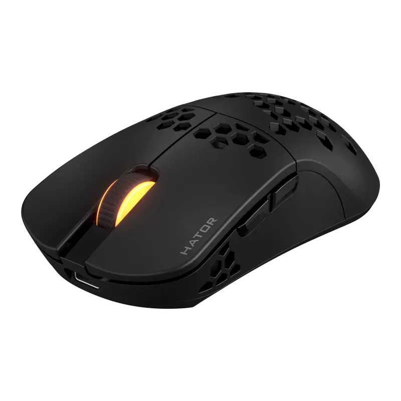 Gaming Mouse HATOR Stellar PRO Fără fir,Cu fir Negru