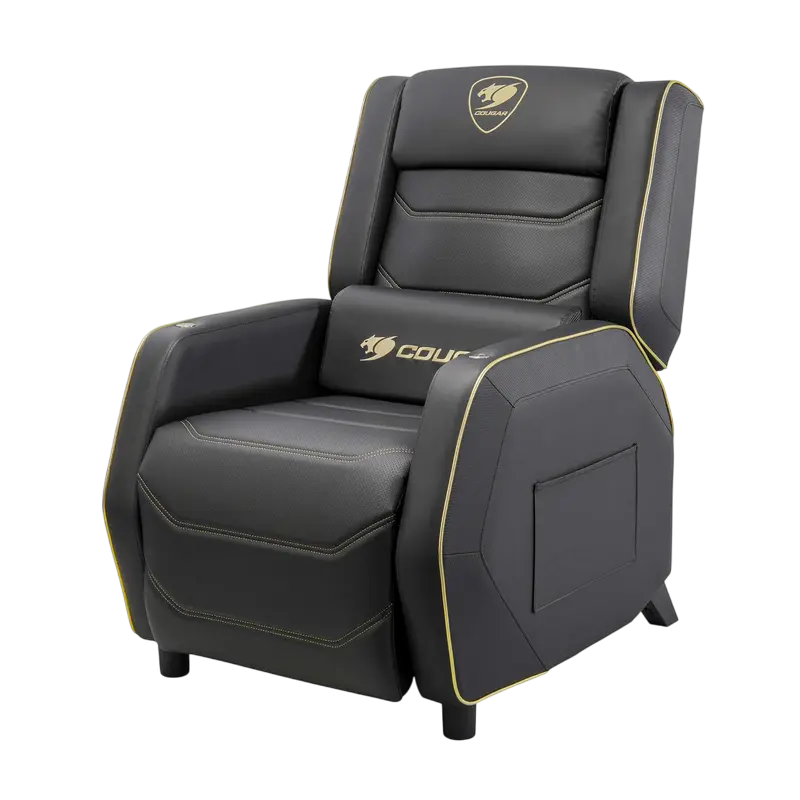 Игровое кресло Cougar Ranger Pro Royal ПВХ Кожа Черный | Золотистый