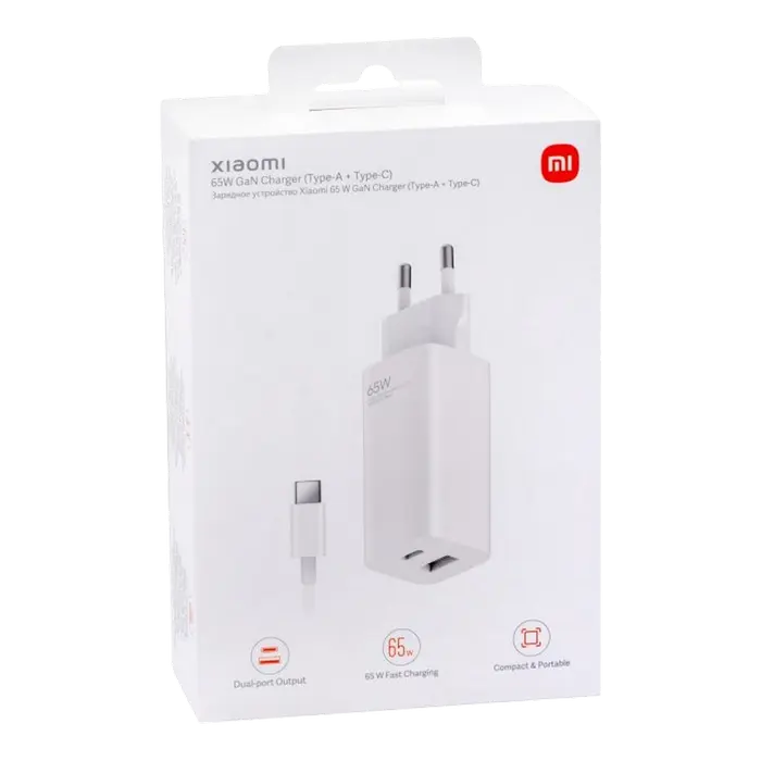 Зарядное устройство Xiaomi AD652GEU Белый