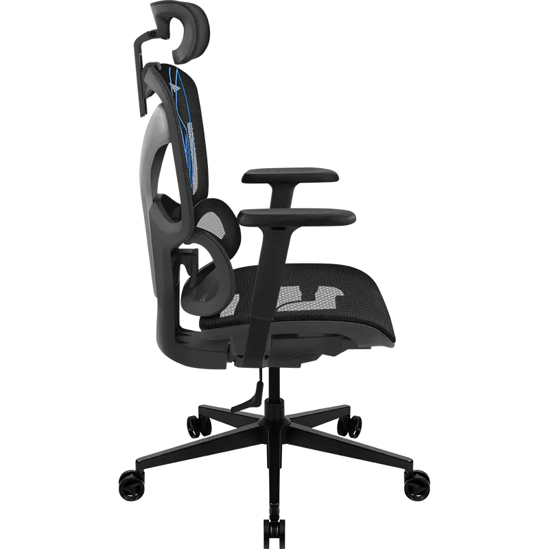 Офисное кресло ThunderX3 YTC Вентилируемая Сетка Черный | Синий