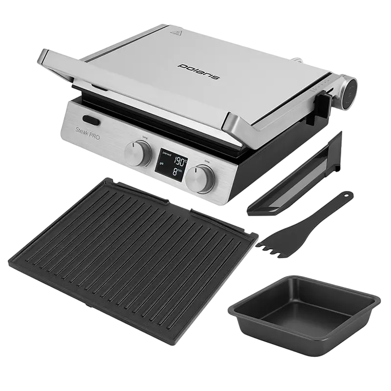 Grătar electric Polaris PGP3005 Argintiu