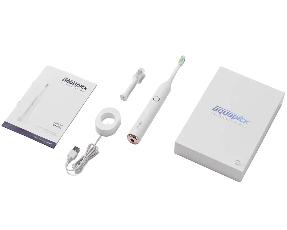 Электрическая звуковая зубная щетка Для взрослых Aquapick AQ 102 Красный