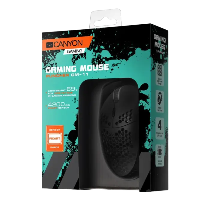 Игровая мышь Canyon GM-11 Проводное Чёрный