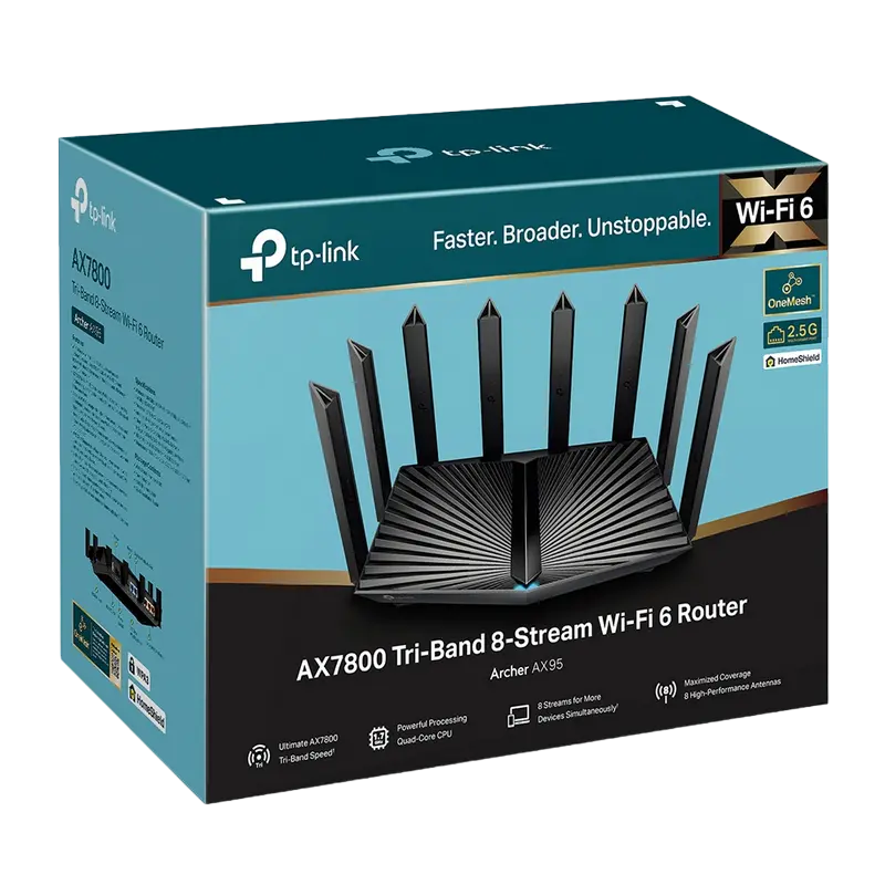 Беспроводной маршрутизатор TP-LINK Archer AX95 Черный