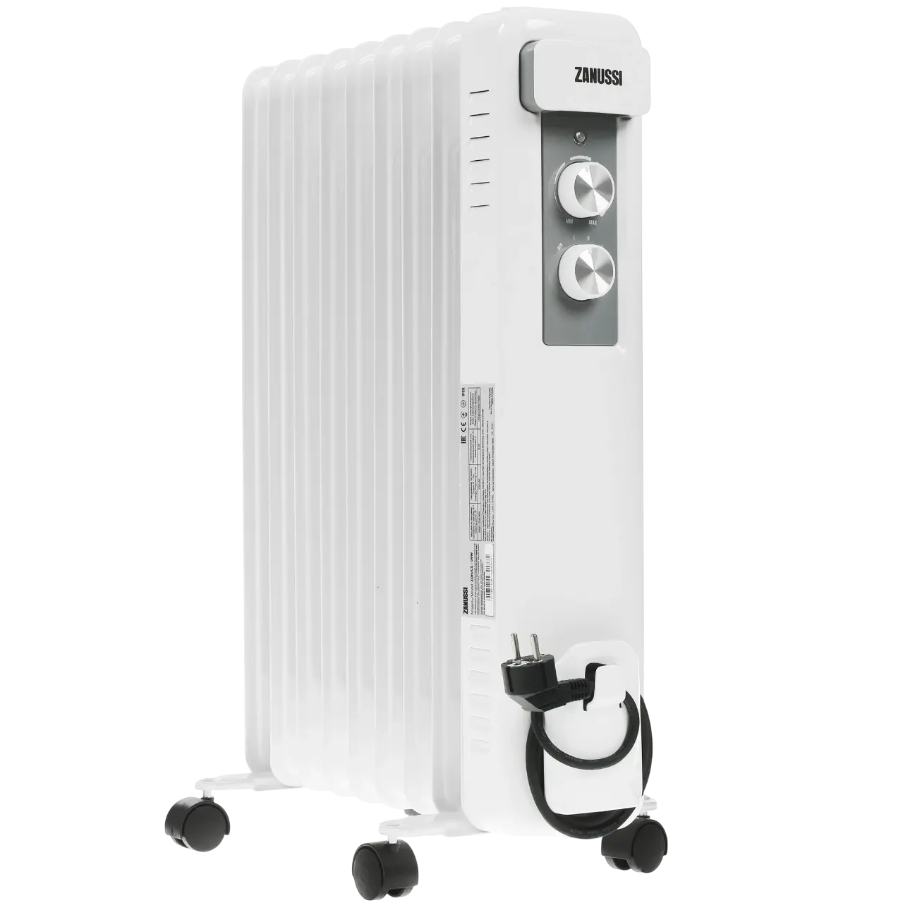 Масляный радиатор Zanussi ZOH/CS-09W 2000 Вт Белый