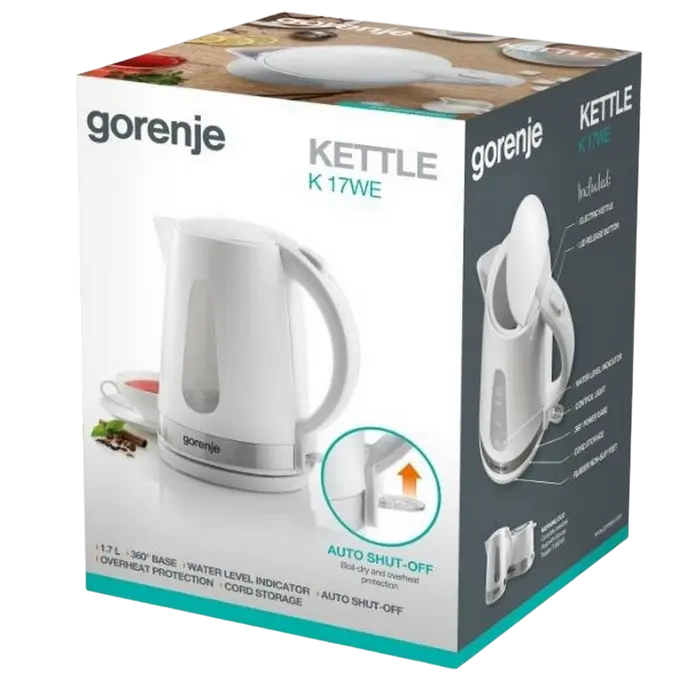 Электрочайник Gorenje K17WE Белый