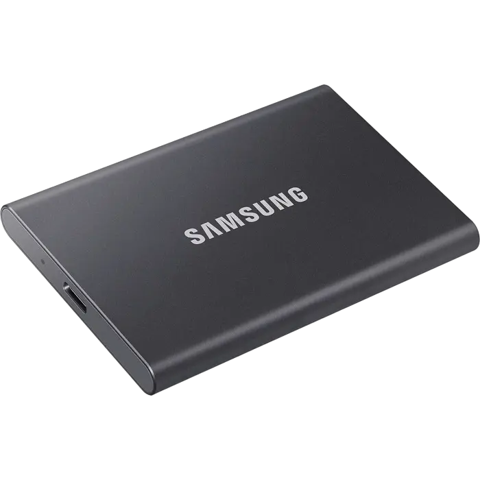 Внешний портативный SSD накопитель Samsung T7 500 ГБ Grey