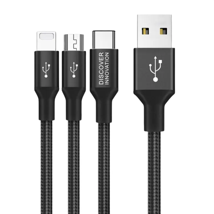 Кабель для зарядки и синхронизации Nillkin Swift Micro-USB/Type-C/Lightning Черный