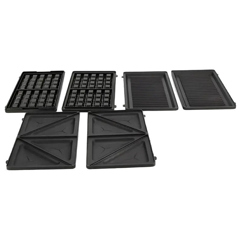 Aparat pentru sandwich multifunctional Tefal 3in1 Snack Time Oțel Inoxidabil | Negru