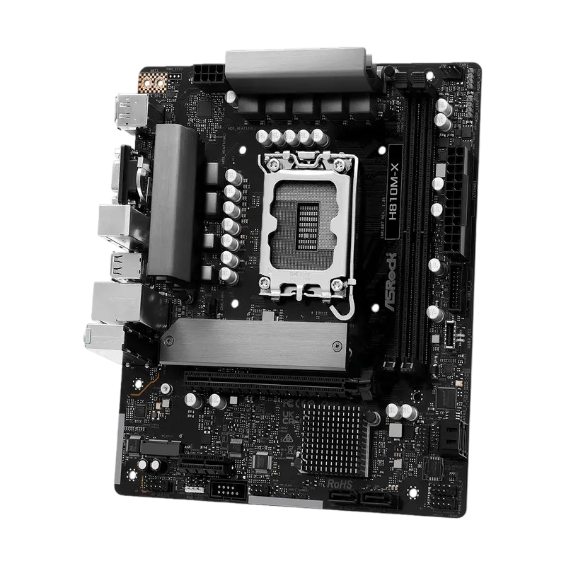 Материнская плата ASRock H810M-X LGA1851 Micro-ATX