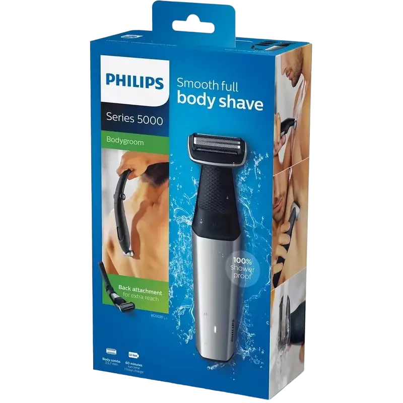 Мужской Триммер Philips Bodygroom Series 5000 Серебристый/Черный