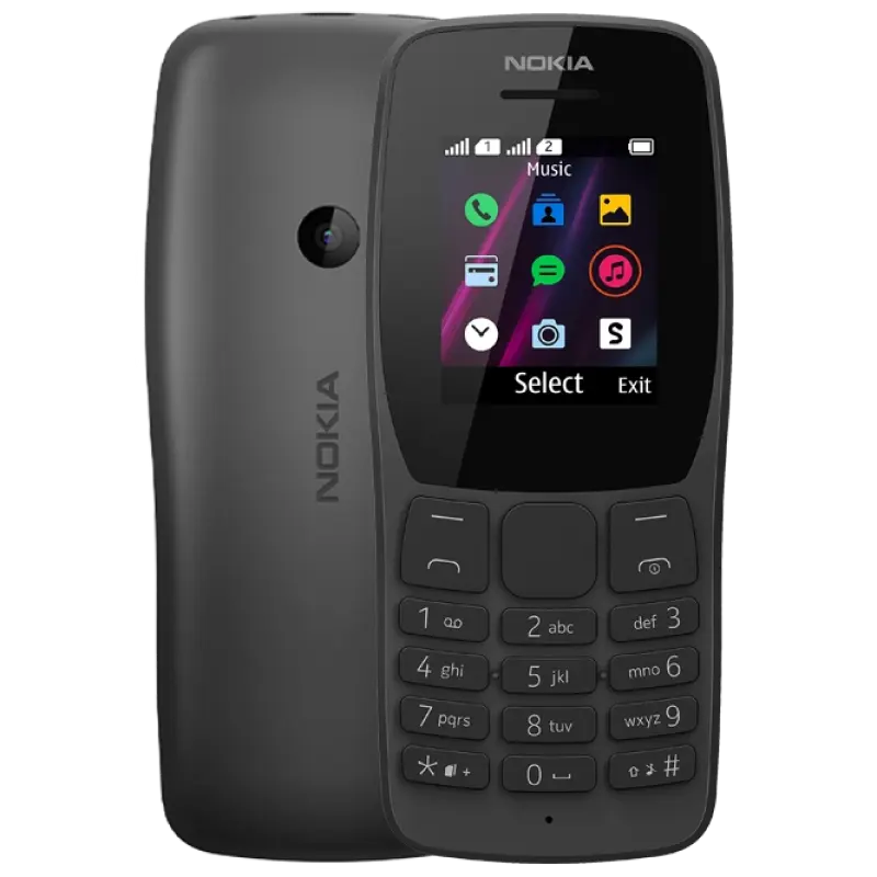 Мобильный телефон Кнопочный Nokia 110 Чёрный