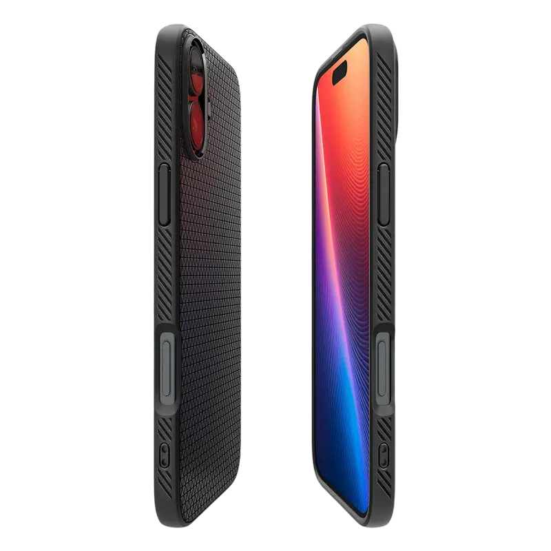 Чехол Spigen Apple iPhone 16 Liquid Air Liquid Air Матовый черный