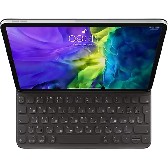 Чехол для планшета Apple iPad Pro 11" 2nd/3rd gen Smart Keyboard Folio Russian 11" Чёрный