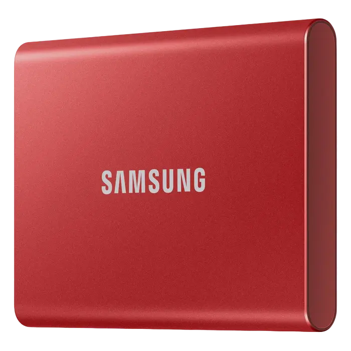Внешний портативный SSD накопитель Samsung T7 2 ТБ Красный