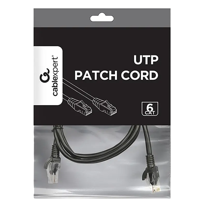 Патч-корд Cablexpert PP6U-1M/BK Черный
