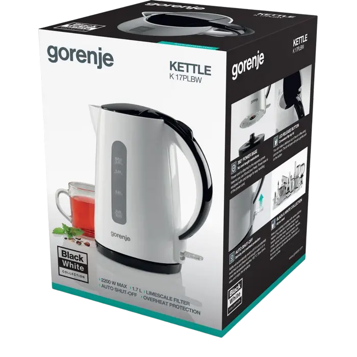 Электрочайник Gorenje K17PLBW Белый