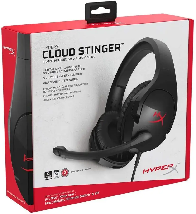 Căști HyperX Cloud Stinger Negru/Roșu