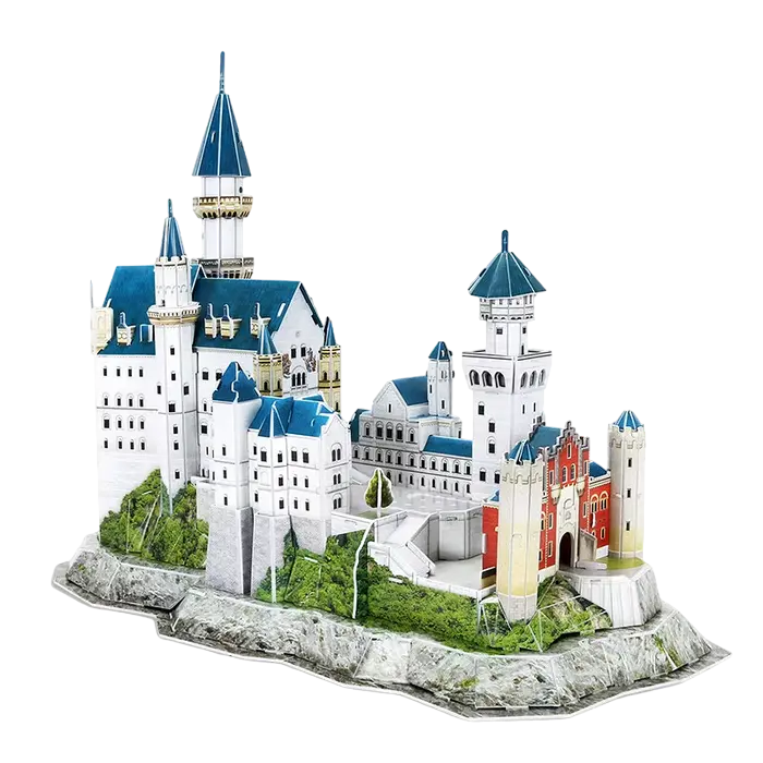 Puzzle 3D CubicFun Neuschwanstein Castle Alb