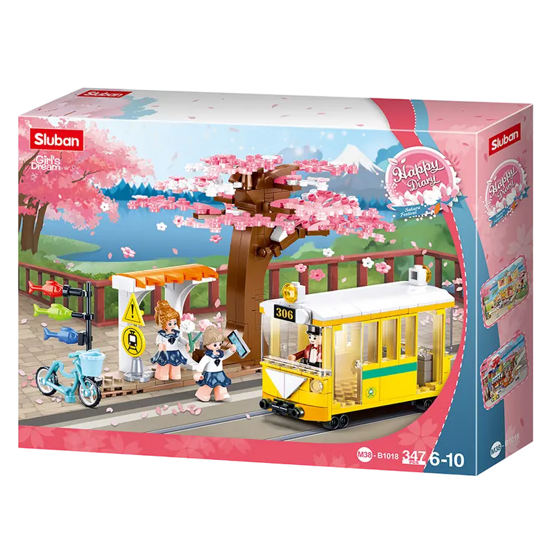 Конструктор Sluban Girls Dream - Tram in The City Center Разноцветный