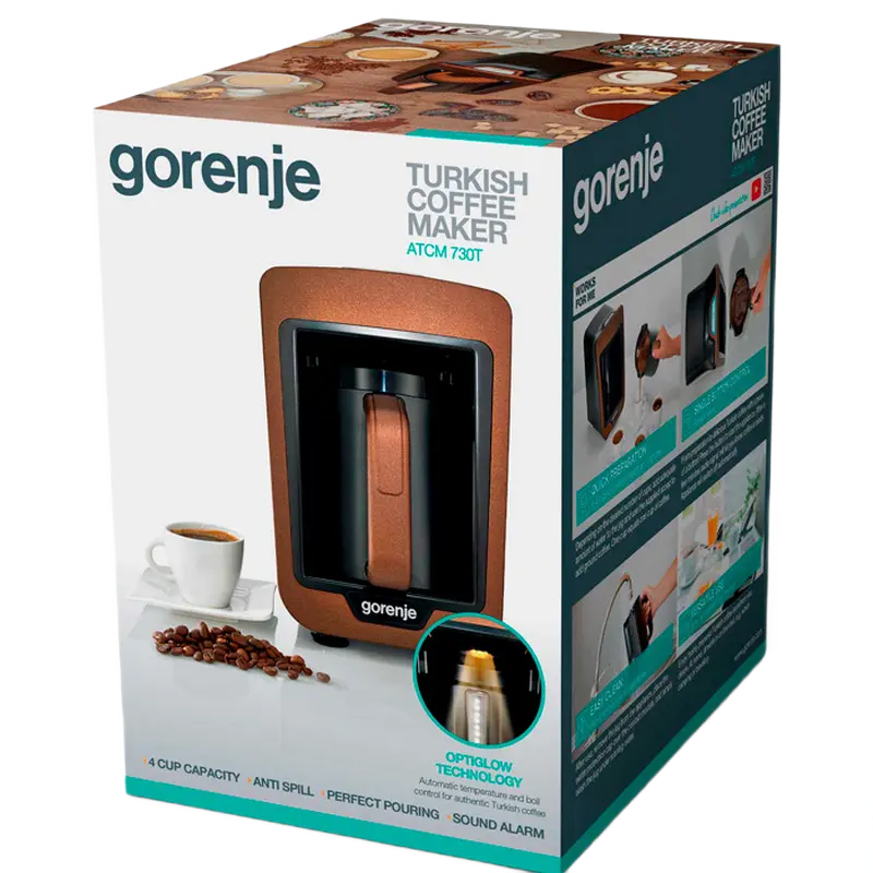 Капельная кофеварка Gorenje ATCM730T Коричневый