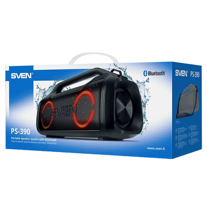 Портативная колонка SVEN PS-390 Чёрный