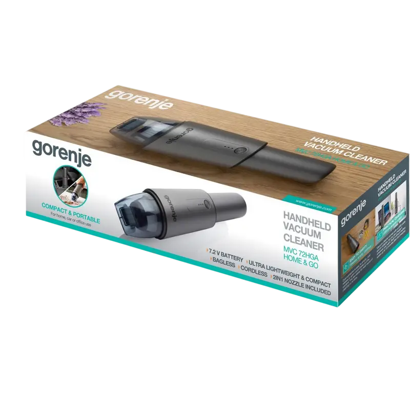 Ручной Пылесос Gorenje MVC72HGA Серый