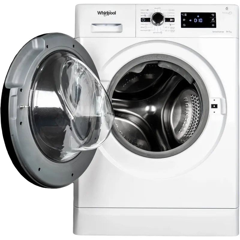 Стирально-сушильная машина Whirlpool FWDG97168B Белый