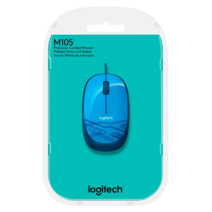 Мышь Logitech M105 Проводное Синий