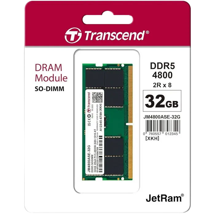 Оперативная память Transcend JetRam JetRam 32 ГБ Зеленый