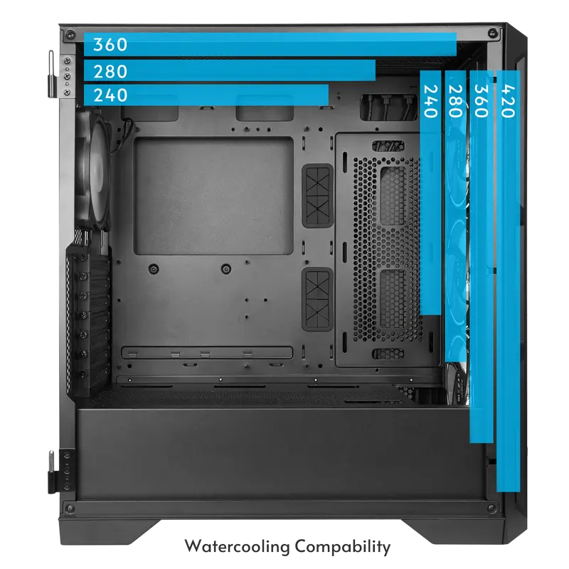 Компьютерный корпус Chieftec GA-01B-L-OP Midi-Tower Черный