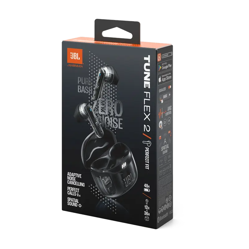Наушники JBL Tune Flex 2 Ghost Чёрный