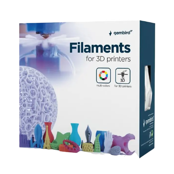 Нить для 3D-принтера Gembird 3DP-ABS1.75-01-BW Синий | Белый