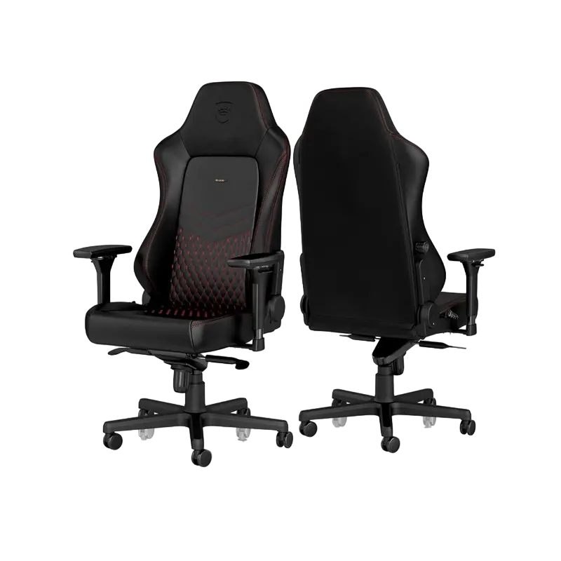 Игровое кресло Noblechairs Hero Натуральная кожа Черный | Красный
