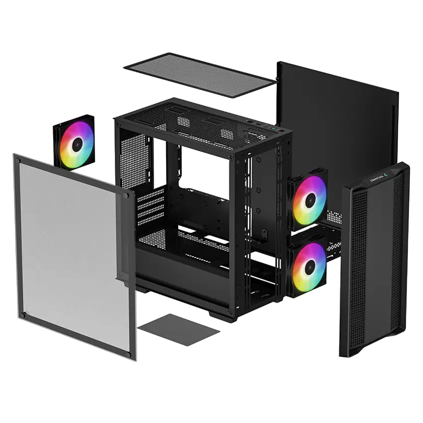 Компьютерный корпус Deepcool CC360 ARGB Midi-Tower Черный