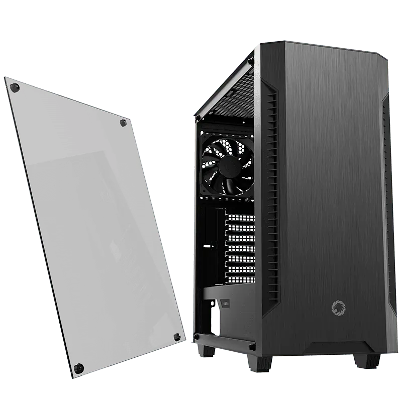 Carcasă PC Gamemax FORTRESS TG Midi-Tower Negru