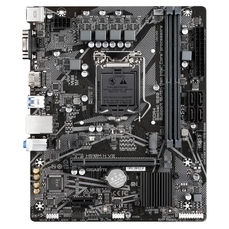 Материнская плата Gigabyte H510M H V2 LGA1200 Micro-ATX