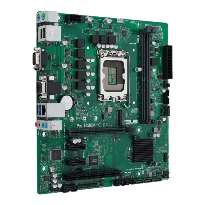 Материнская плата ASUS PRO H610M-C D4-CSM LGA1700 Micro-ATX
