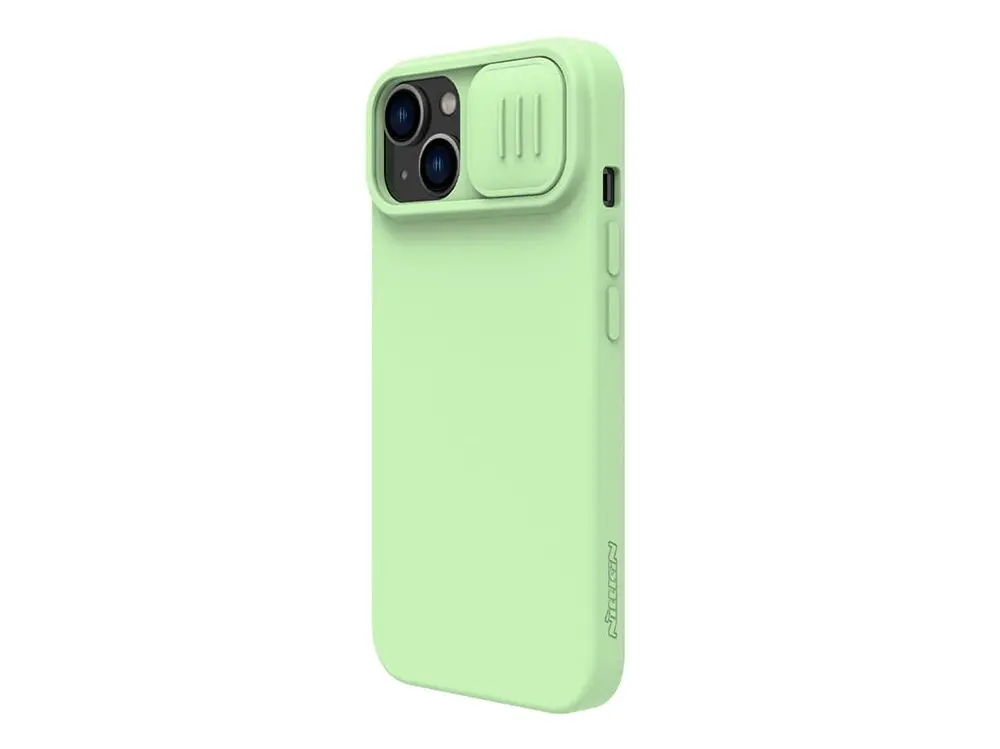Husă Nillkin Apple iPhone 14 CamShield Silky Silicone Camshield Verde
