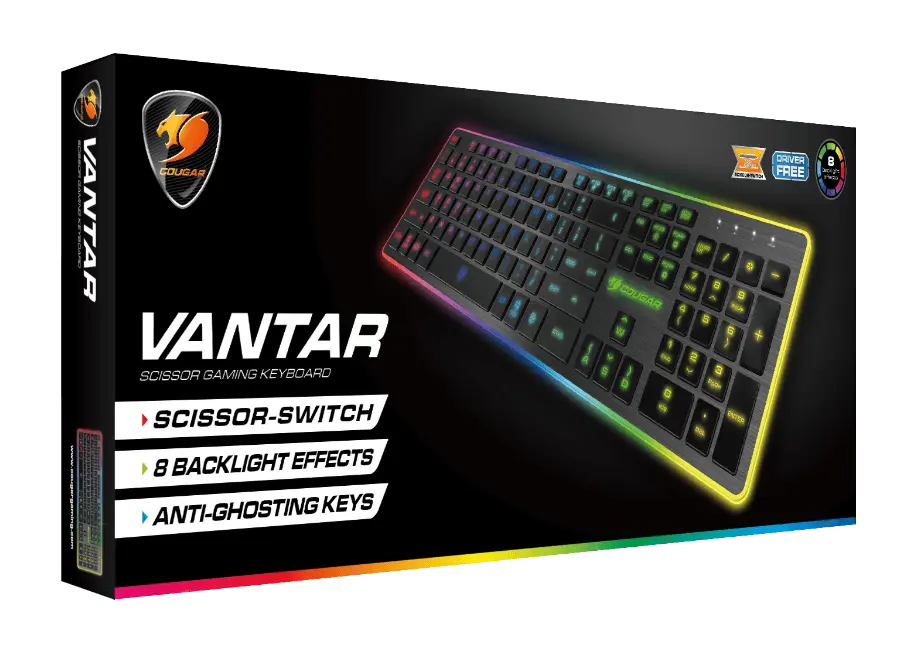 Tastatură Cougar Vantar Membrană Negru