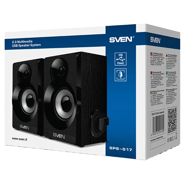 Компьютерные колонки SVEN SPS-517 Черный