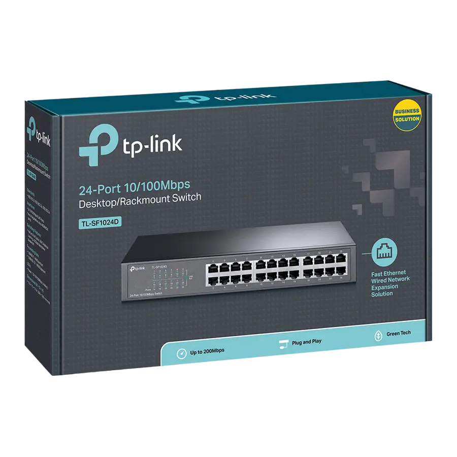 Сетевой коммутатор TP-LINK TL-SF1024D Черный