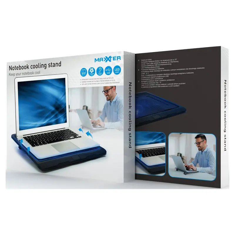 Охлаждающая подставка для ноутбука Gembird ACT-NS151F 15 Черный