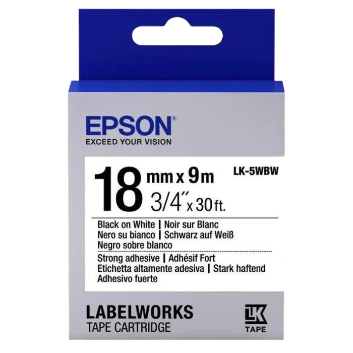 Картридж с лентой Epson LK-5WBW